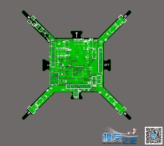【moz8-2014】微型迷你航模四轴 航模,接收机,四轴,PCB,蓝牙 作者:精灵 5244 