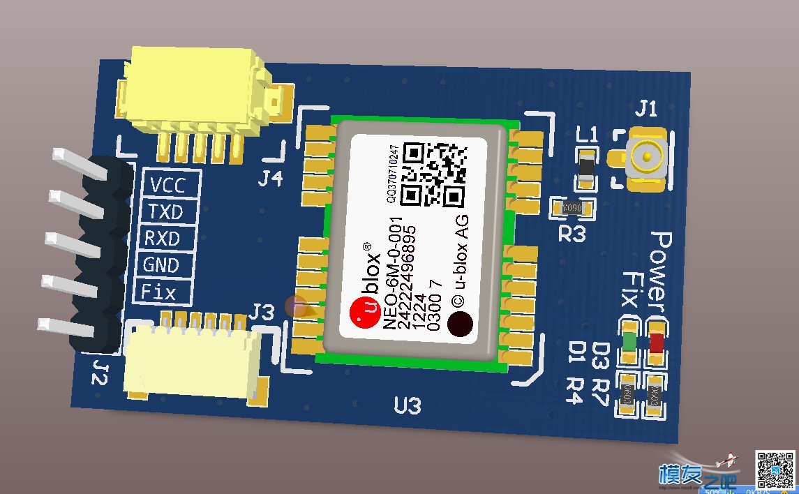 奉上APM的Mini GPS原理图和PCB文件，人人都可以做GPS~~ APM,GPS 作者:satelives 811 