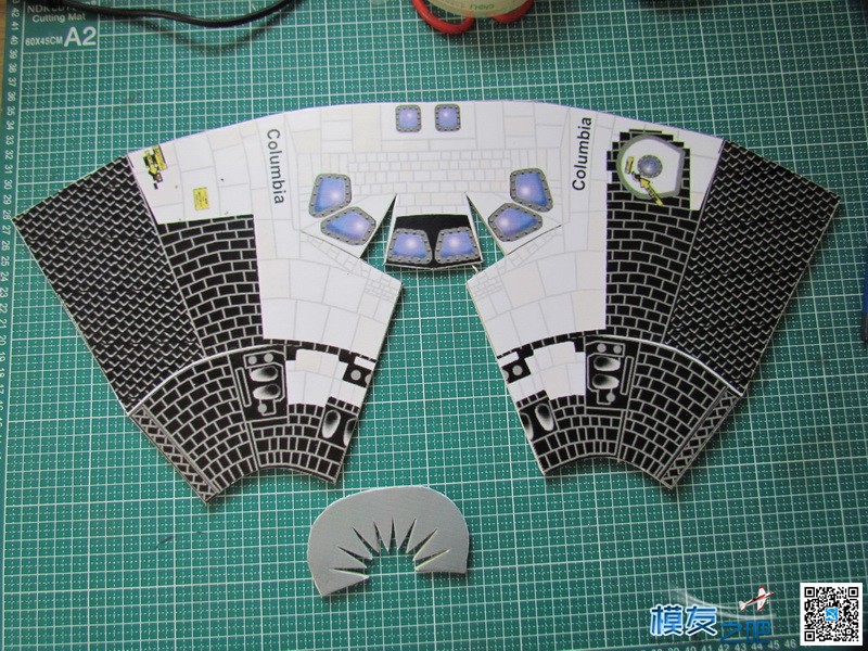 航天飞机纸模型的RC改造（完整版） 电池,舵机,电调,电机,图纸 作者:马头 3655 