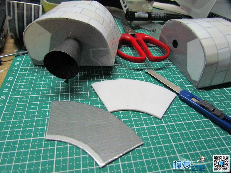 航天飞机纸模型的RC改造（完整版） 电池,舵机,电调,电机,图纸 作者:马头 9422 
