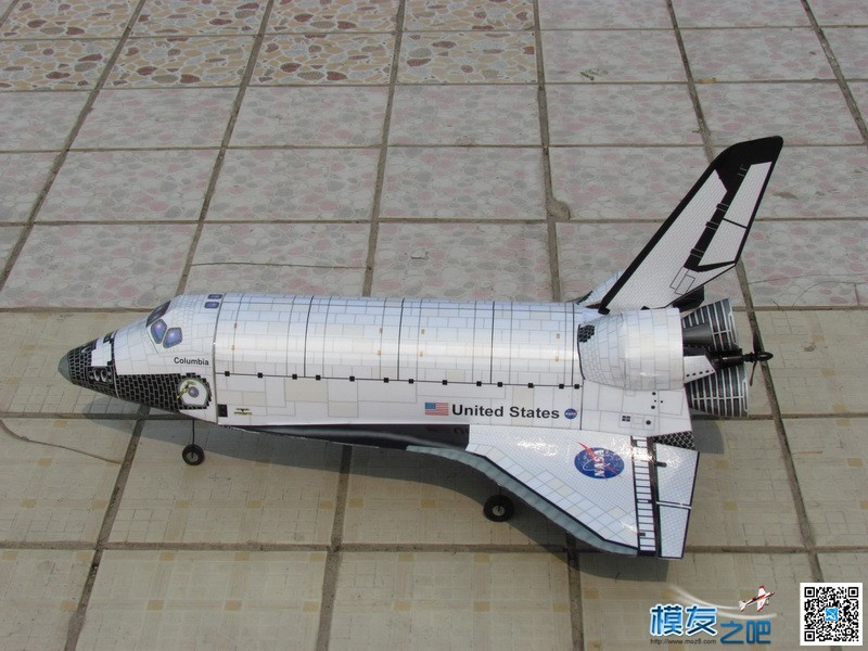 航天飞机纸模型的RC改造（完整版） 电池,舵机,电调,电机,图纸 作者:马头 3756 
