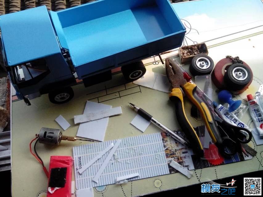 【教程】依维柯自卸-制作图解 模型,舵机,电机 作者:小志模型 9609 