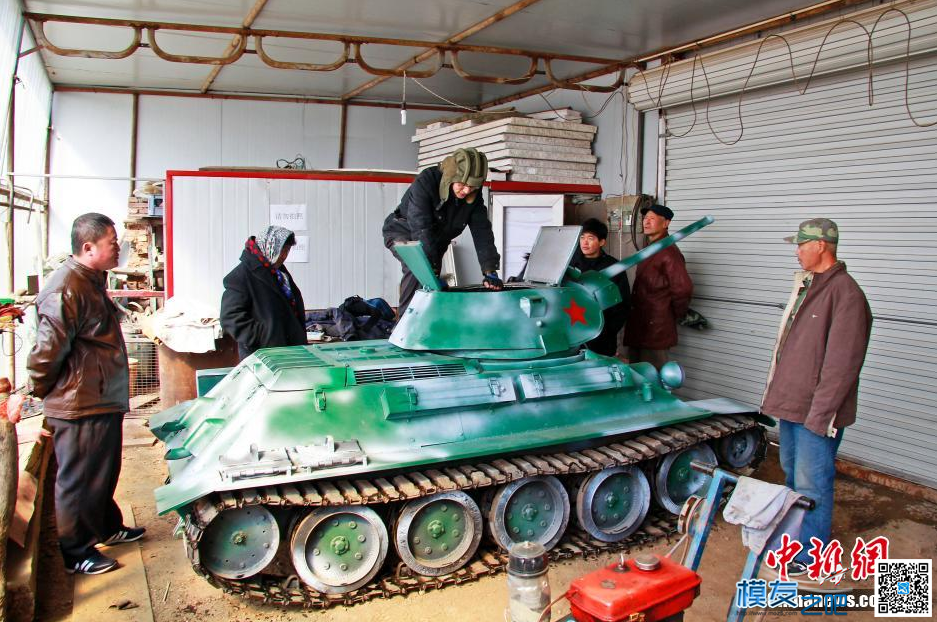 辽宁农民父子手工打造微缩T34坦克 辽宁,手工 作者:24k纯帅 1197 