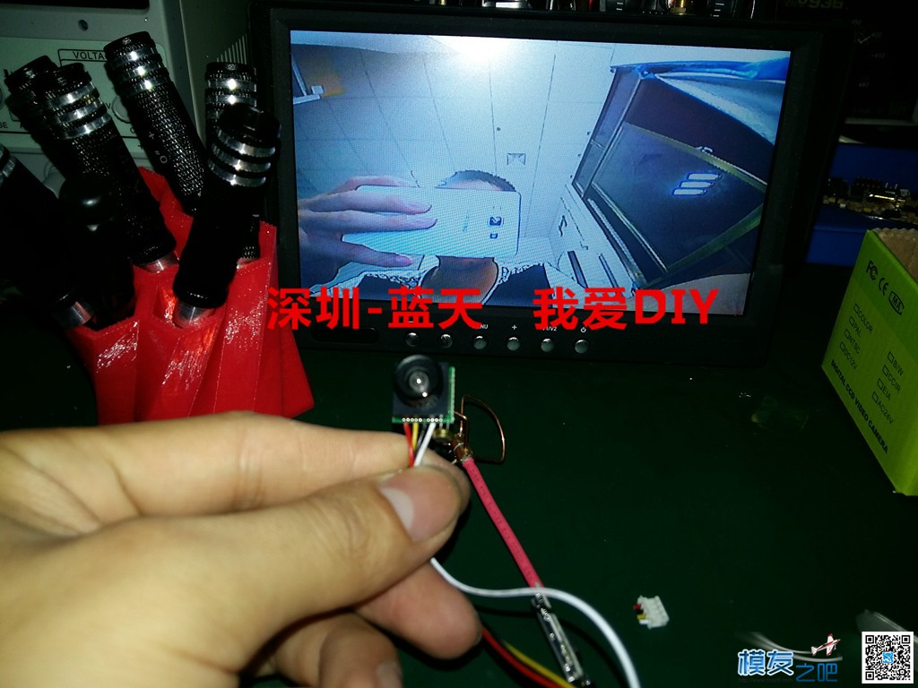 【我爱DIY】 为了方便装机DIY一个5.8G 200mw摄像头发射一体机 摄像头,一体机 作者:Vole 2696 
