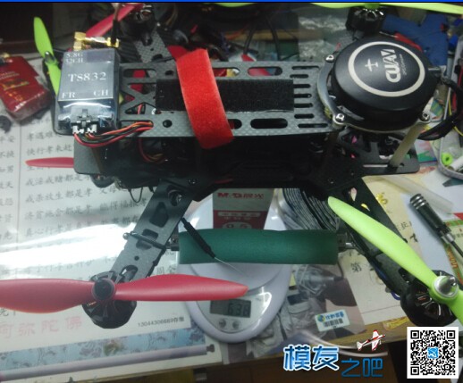 INSU 2200  30C 小四轴一个不错的动力选择 电池,图传,飞控,电调,电机 作者:龙腾四海1113 6147 