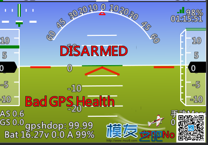 请教泡泡，关于BAD GPS HEALTH 固定翼,飞控,固件,GPS,gps卫星定位器 作者:dizherui 986 