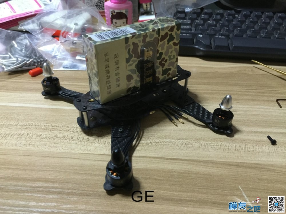 GE180Z  装机流程 减轻极致 天线,图传,飞控,电调,电机 作者:GE-FPV 8495 