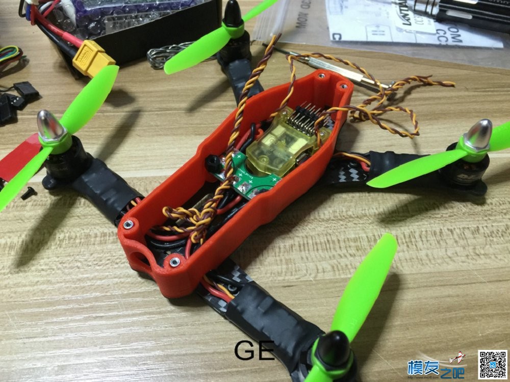 GE180Z  装机流程 减轻极致 天线,图传,飞控,电调,电机 作者:GE-FPV 5057 