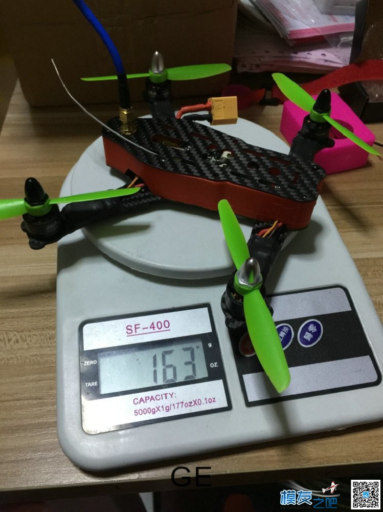 GE180Z  装机流程 减轻极致 天线,图传,飞控,电调,电机 作者:GE-FPV 9381 