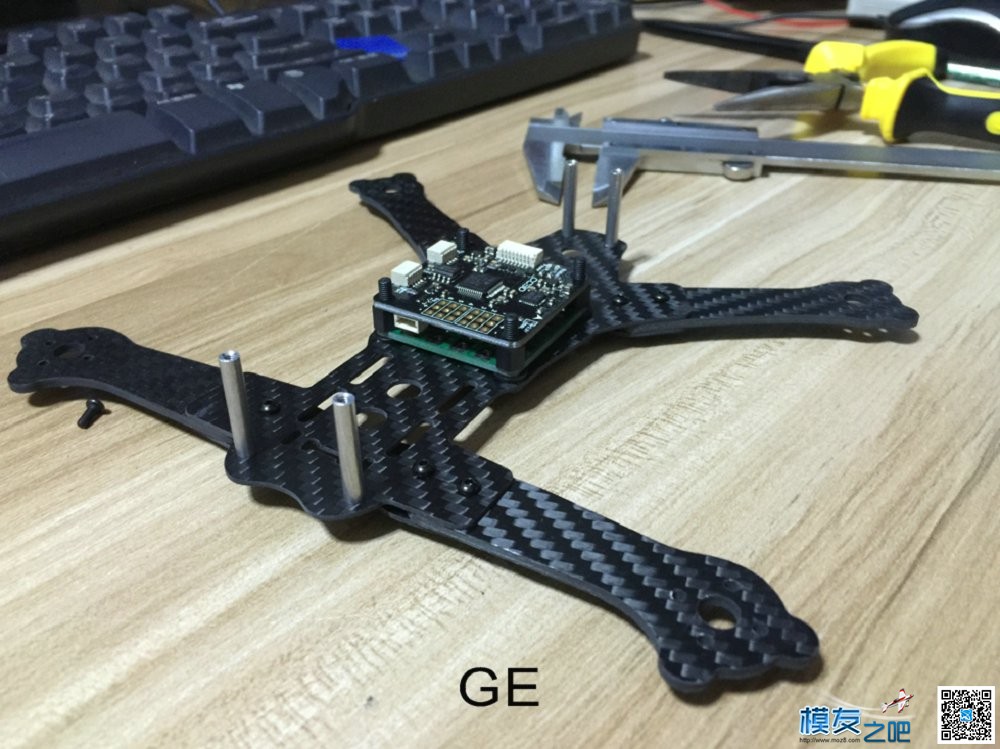 GE180Z  装机流程 减轻极致 天线,图传,飞控,电调,电机 作者:GE-FPV 8205 