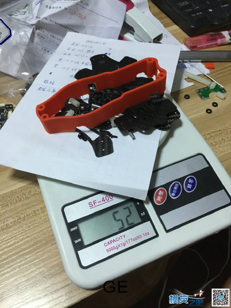 GE180Z  装机流程 减轻极致 天线,图传,飞控,电调,电机 作者:GE-FPV 7720 