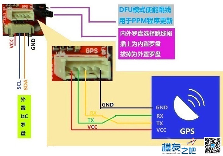 制作I2C外接罗盘及不同模块对比 传感器,图片,朋友,制作,接线 作者:Guc 1014 