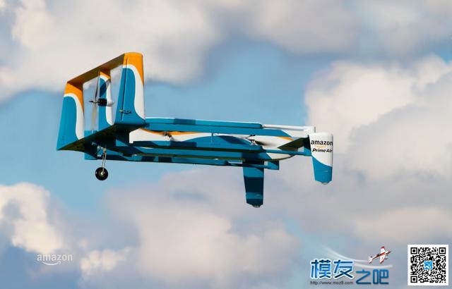 亚马逊展示新型快递无人机：混合设计 时速近90公里 无人机,固定翼,直升机,四轴 作者:飞来峰 1886 