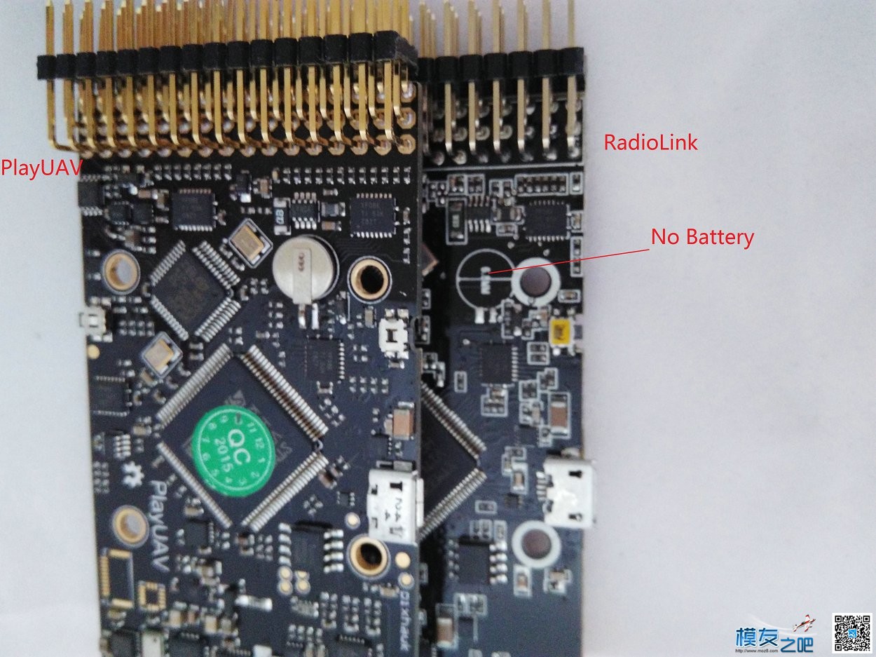 Pixhawk外观和控板比较 RadioLink VS PlayUAV 电池,航拍,四轴,GPS,payne 作者:payne.pan 3275 