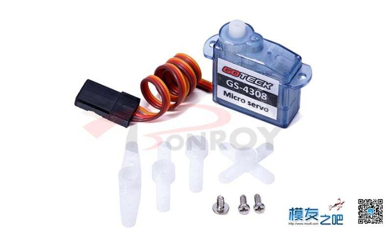 GOTECK 4308微型舵机 4.4g舵机 微型机室内机适用 微型机,舵机,舵机有什么用,sg90舵机,舵机怎么用 作者:佰润创新 8364 