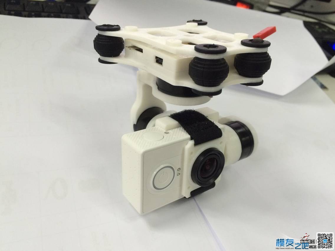 3D打印三轴无刷云台+视频 电池,云台,电机,遥控器,3D打印 作者:xindela 8085 