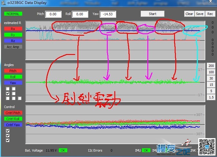 3D打印三轴无刷云台+视频 电池,云台,电机,遥控器,3D打印 作者:xindela 4102 