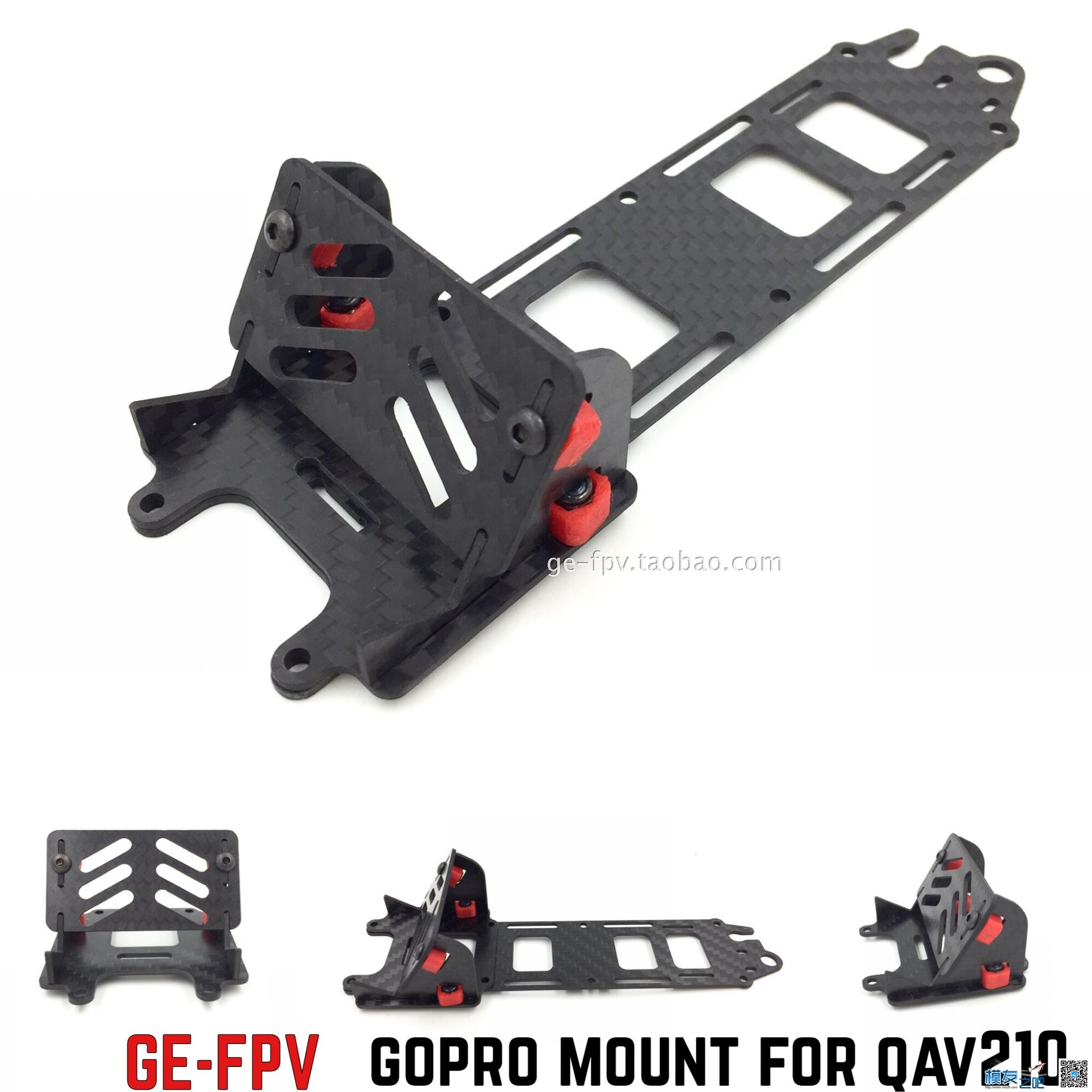 GE-FPV  qav210 + 狗/蚁相机座 集成XT60分电板 相机 作者:GE-FPV 8211 