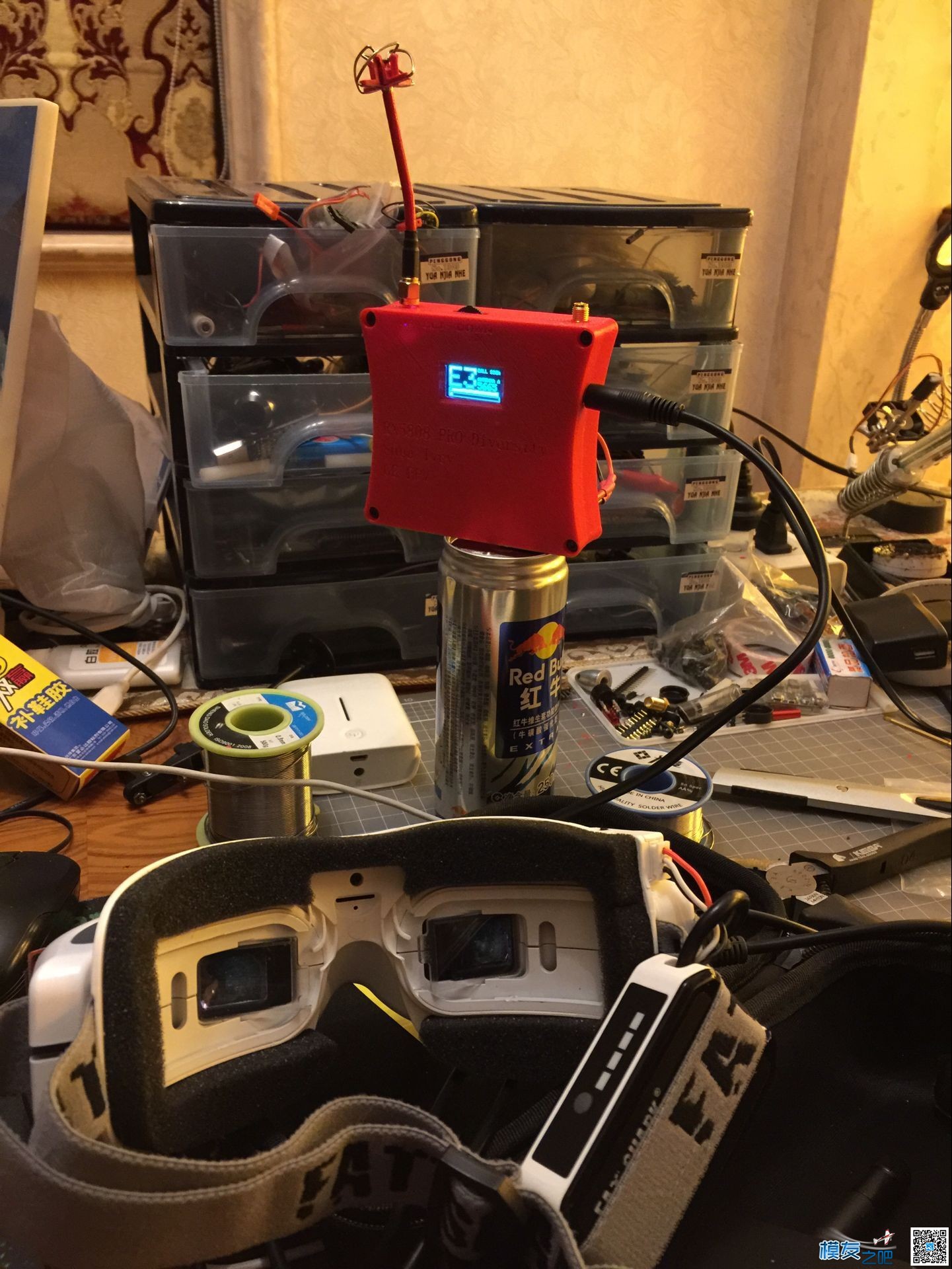 GE-FPV 设计  RX5808PRO开源双接收三脚架外壳3D打印机开源 云台,开源,3D打印 作者:GE-FPV 8154 