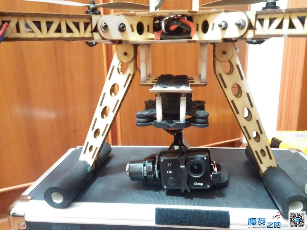 木质小四轴拉距测试 DIY,四轴,app 作者:铜板玩飞机 7773 