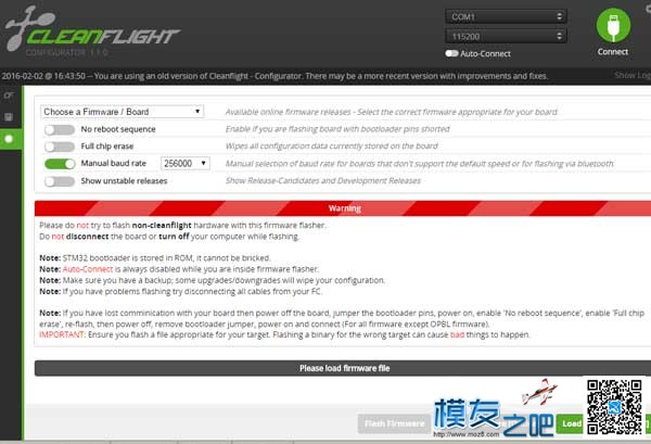 安裝飛控固件 Betaflight Cleanflight 固件,地面站,cleancache 作者:toto9394 9006 