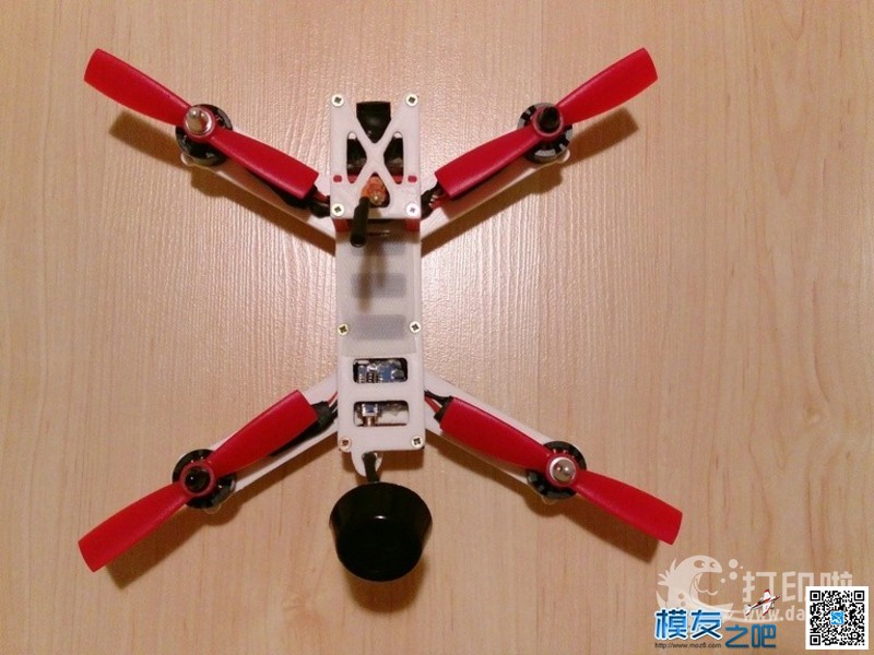 3D 打印四轴 无人机,穿越机,3D打印,四轴 作者:lg5xueyulong 5819 
