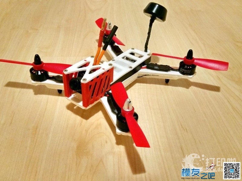 3D 打印四轴 无人机,穿越机,3D打印,四轴 作者:lg5xueyulong 8214 