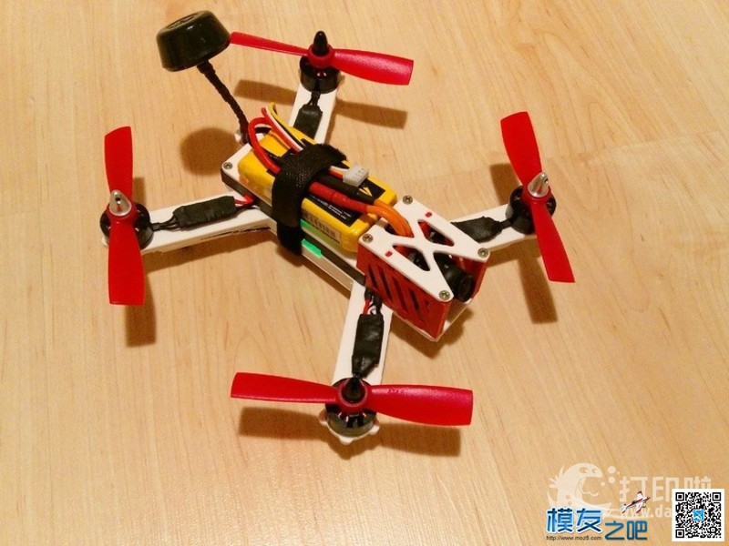 3D 打印四轴 无人机,穿越机,3D打印,四轴 作者:lg5xueyulong 8750 