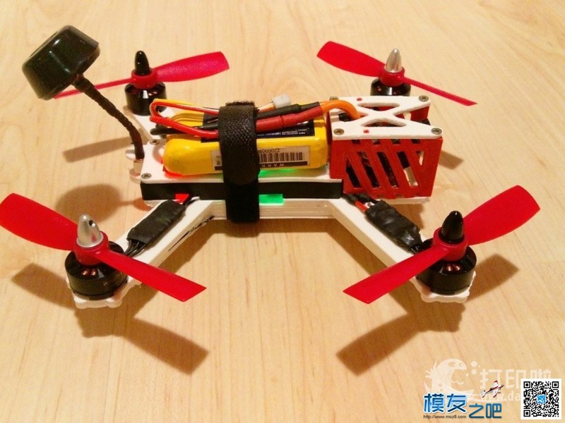 3D 打印四轴 无人机,穿越机,3D打印,四轴 作者:lg5xueyulong 950 
