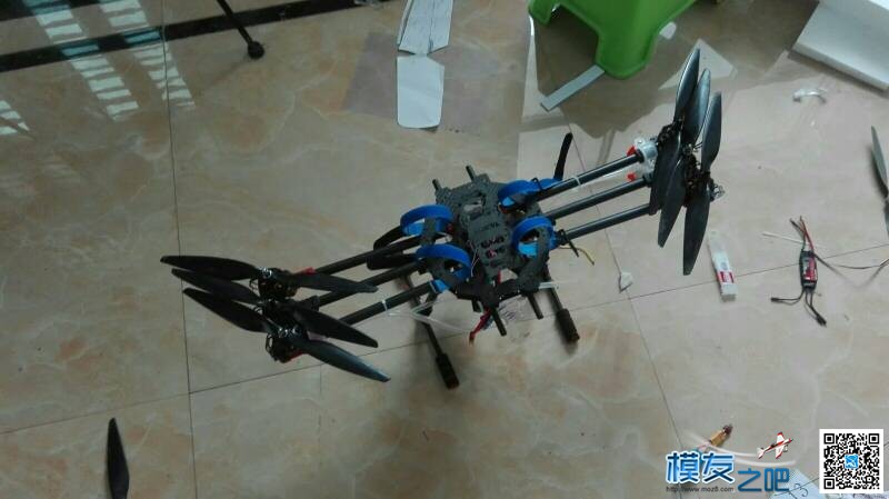 六旋翼航拍机改植保给果树打药 航拍,六轴 作者:飞行少年 16 