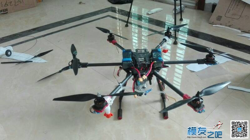六旋翼航拍机改植保给果树打药 航拍,六轴 作者:飞行少年 8630 