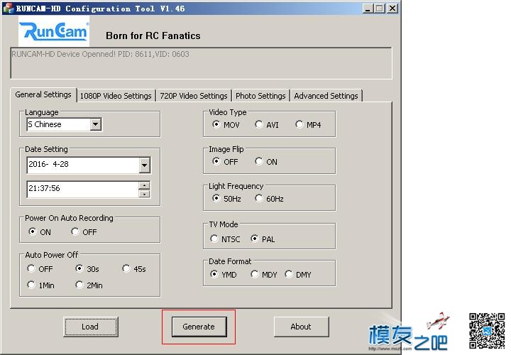 【运动摄像机】RunCam HD如何在客户端存盘？1楼有实测视频 摄像机,客户端,如何 作者:永远的零 478 