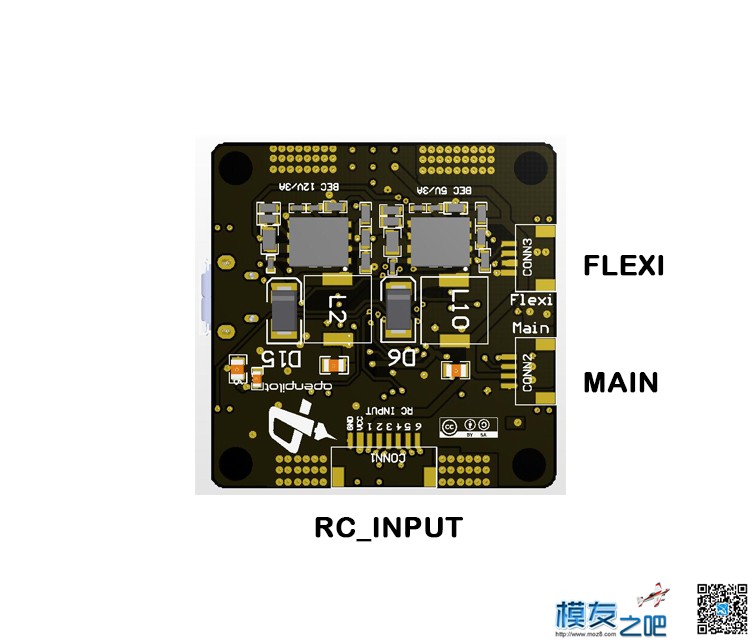 自主设计CC3D V2版，集成分电+电调焊盘点，从此一板通用 配件,CC3D,摄像头,通用,创新 作者:hgl_lulu 735 