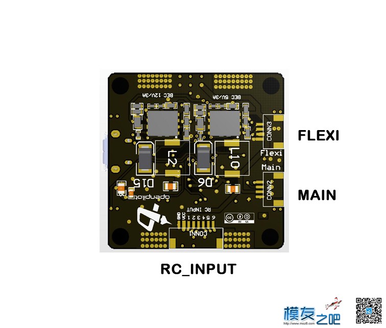自主设计CC3D V2版，集成分电+电调焊盘点，从此一板通用 配件,CC3D,摄像头,通用,创新 作者:hgl_lulu 4370 