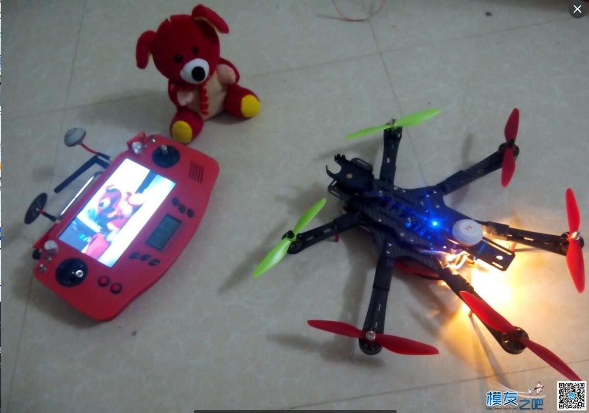华叉叉D7E神控改GBA一体控 电池,天线,图传,开源,DIY 作者:eachone 1189 