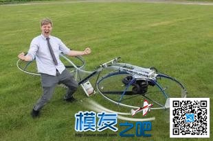 这是悬浮自行车还是载人无人机？ 无人机,航模,直升机,摩托车,四轴 作者:中翼网 4481 