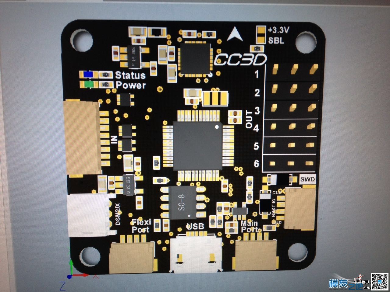 CC3D飞控 原理图、PCB工程、BOM表等 工程 作者:lg5xueyulong 7567 