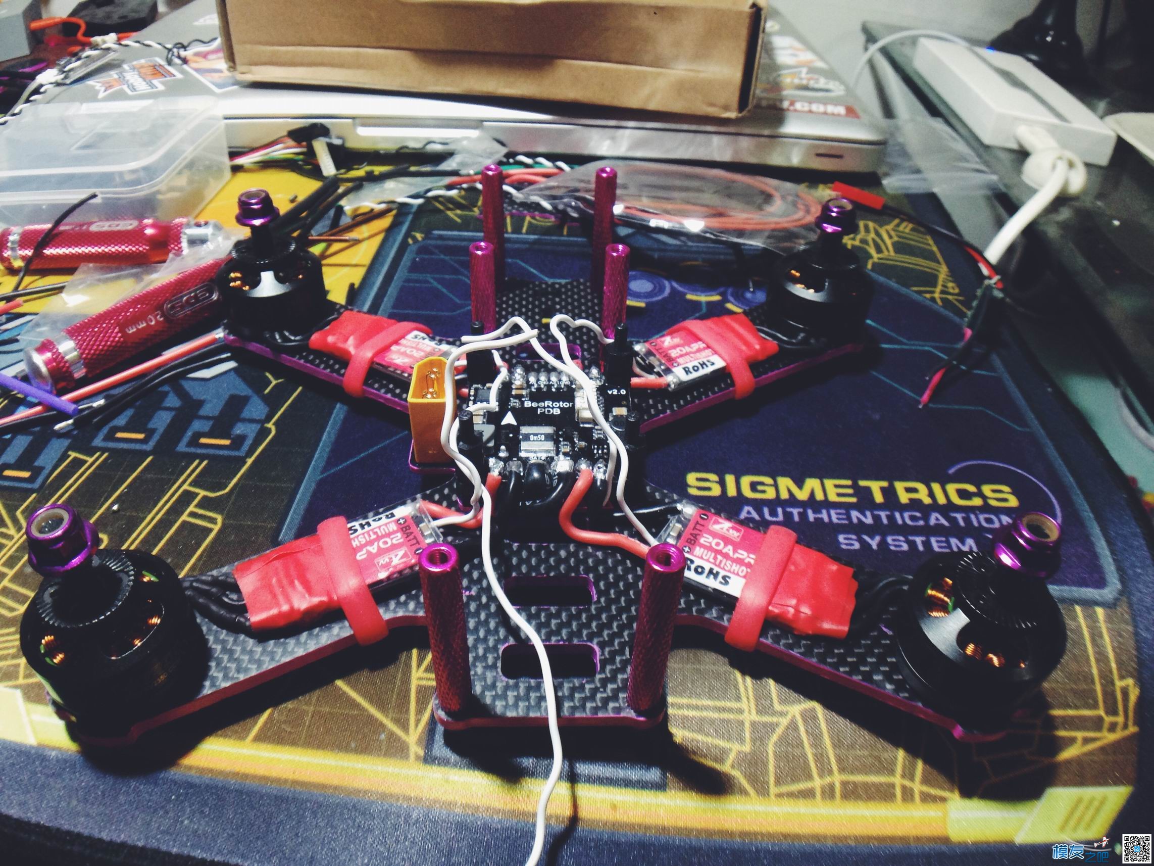 中特威Spider PRO Premium 20A OPTO 2-6S电调 骚机180小钢炮装机图赏 小钢炮 作者:hou204601 5108 