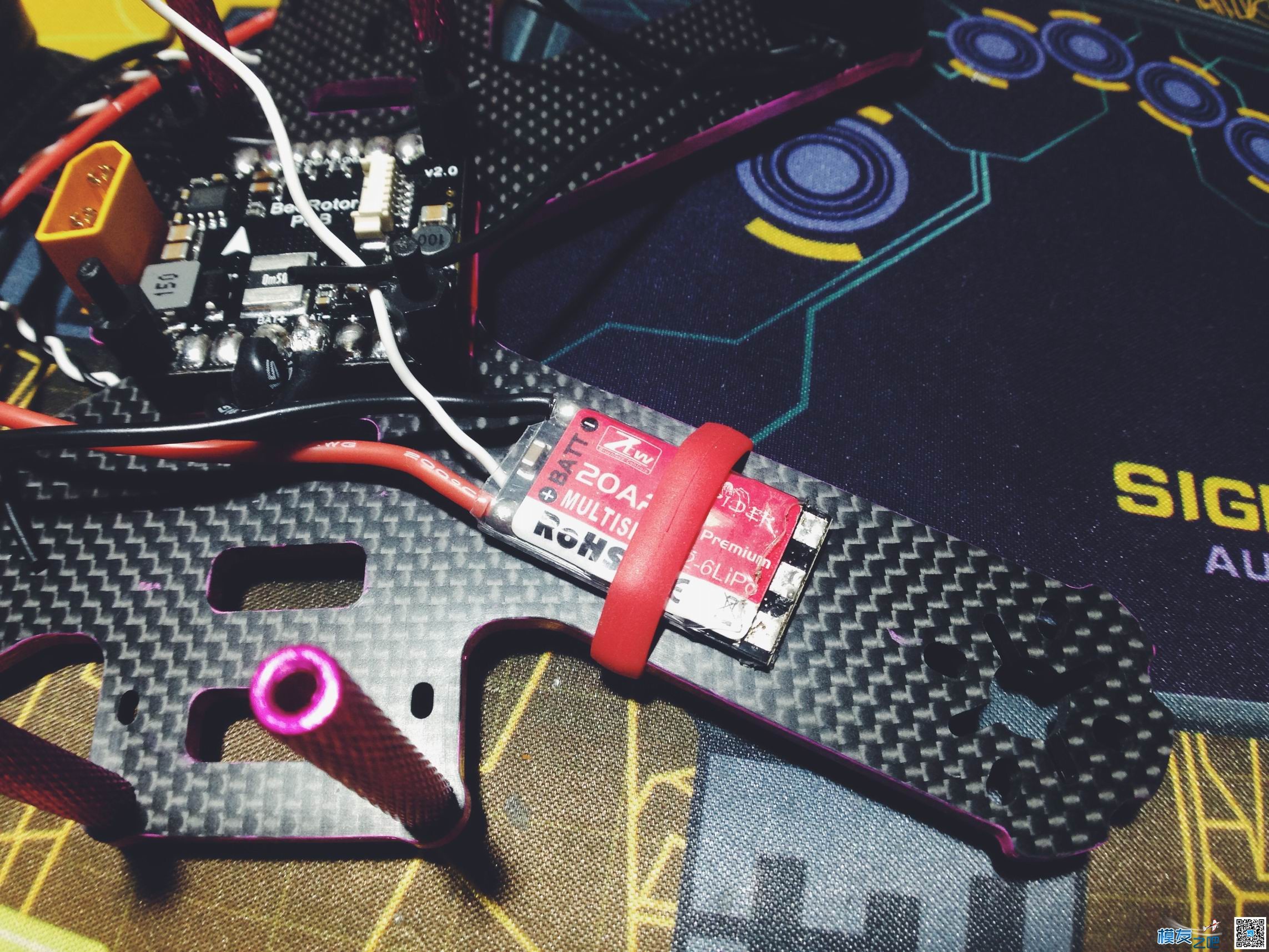 中特威Spider PRO Premium 20A OPTO 2-6S电调 骚机180小钢炮装机图赏 小钢炮 作者:hou204601 8301 
