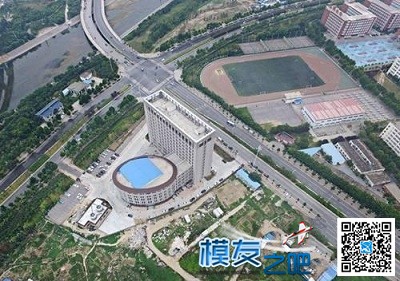 无人机航拍郑州一高校新楼 ：酷似“马桶” 无人机,航模,航拍,涡喷,综合服务 作者:中翼网 7831 