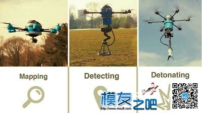 神通广大的“扫雷无人机”：可以探测并引爆地雷 无人机,航模,天线,GPS,涡喷 作者:中翼网 5387 
