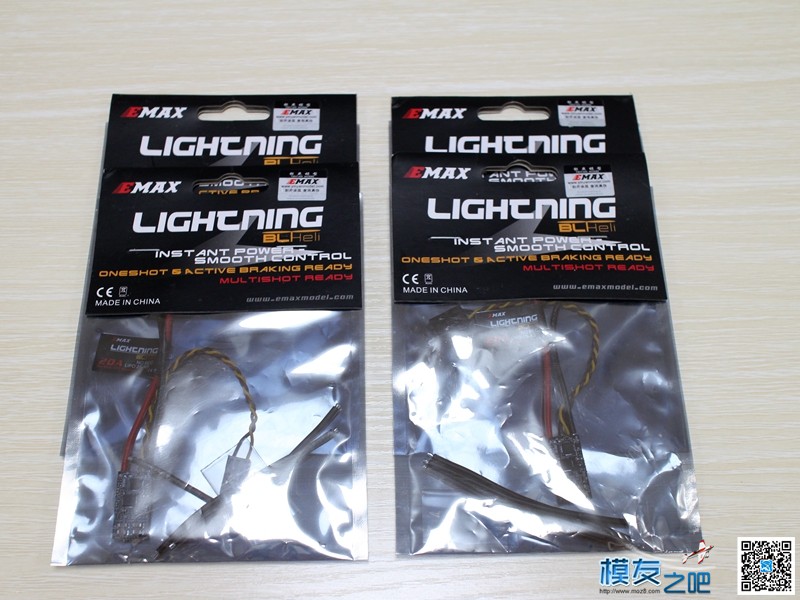 银燕 EMAX LIGHTNING 20A BL程序电调测试之一 开箱+元件小评 [老... 穿越机,电池,电调,电机,银燕 作者:老晋 5628 