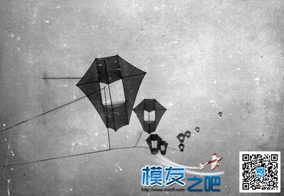 100年前的航拍 17只风筝带相机飞 广寒宫,芝加哥,降落伞,摄影展,美国 作者:中翼网 7862 