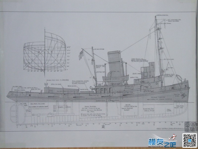 蒸汽拖轮制作。。五年后的继续。。20楼更新 船模,图纸,拖轮船员要求 作者:俞辰 3769 