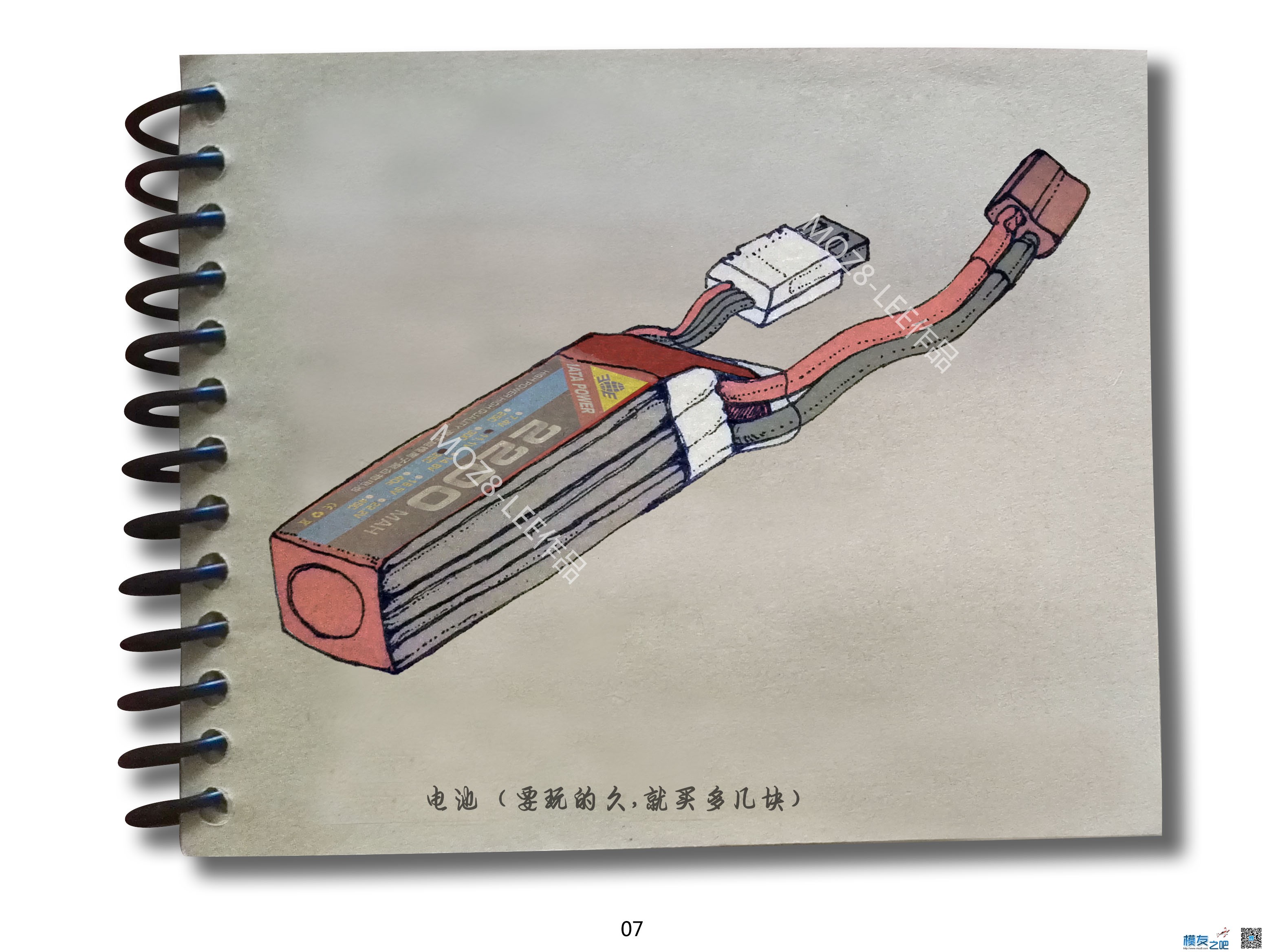 穿越机入门手绘图册之绘装穿越机第一阶段：图文清单 穿越机,飞控,电调,电机 作者:lee 804 