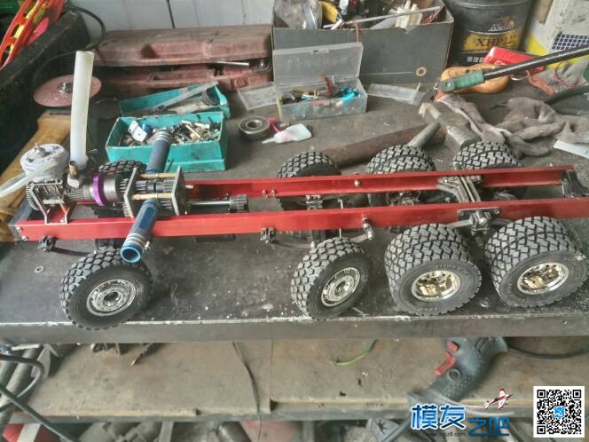 1/14MAN油动水冷重拖制作进行时！！ DIY,发动机,油动 作者:旺仔灬 4778 