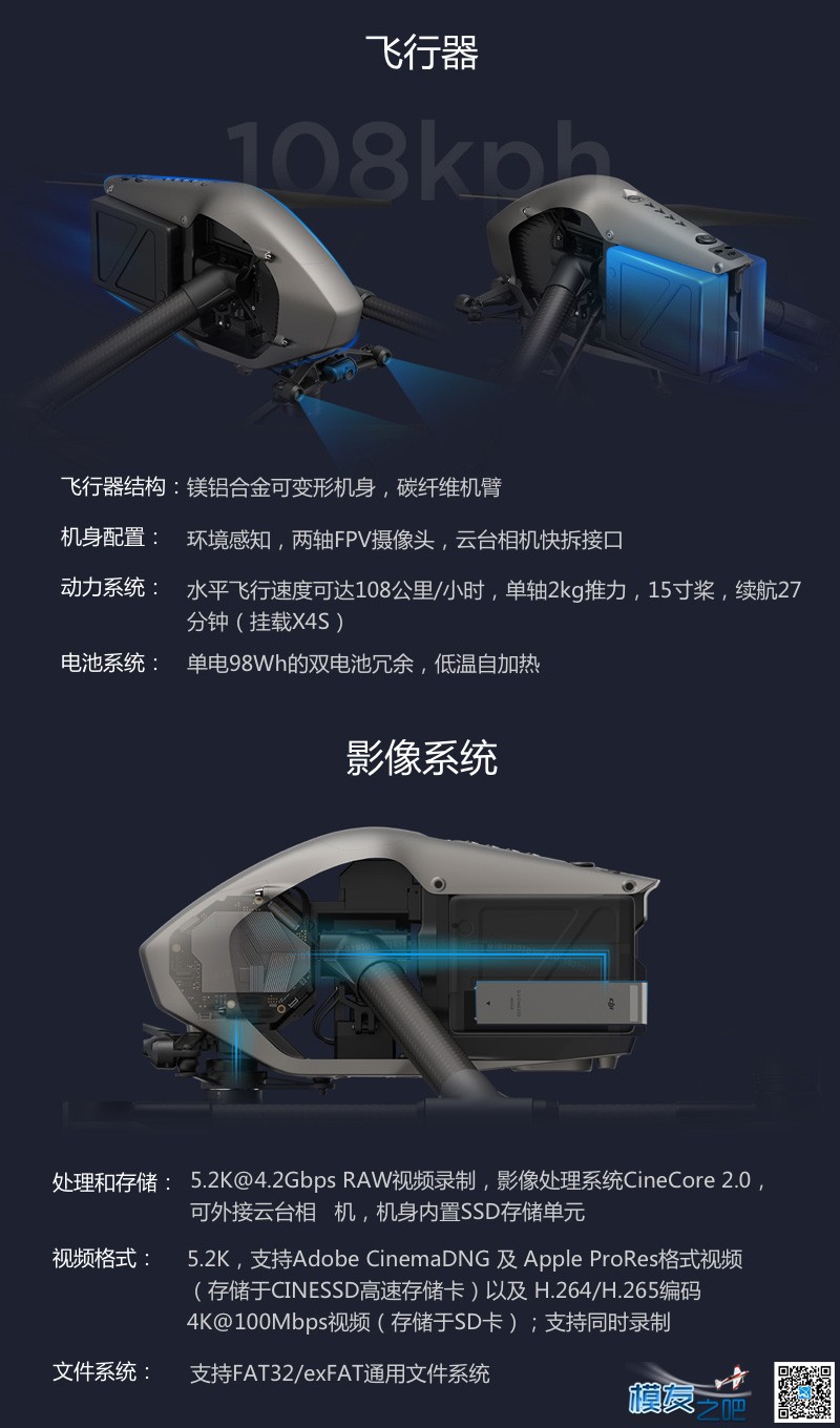 最新DJI - 大疆“悟”Inspire 2 介绍视频 电池,云台,图传,FPV,dji 作者:无人机分享 8267 