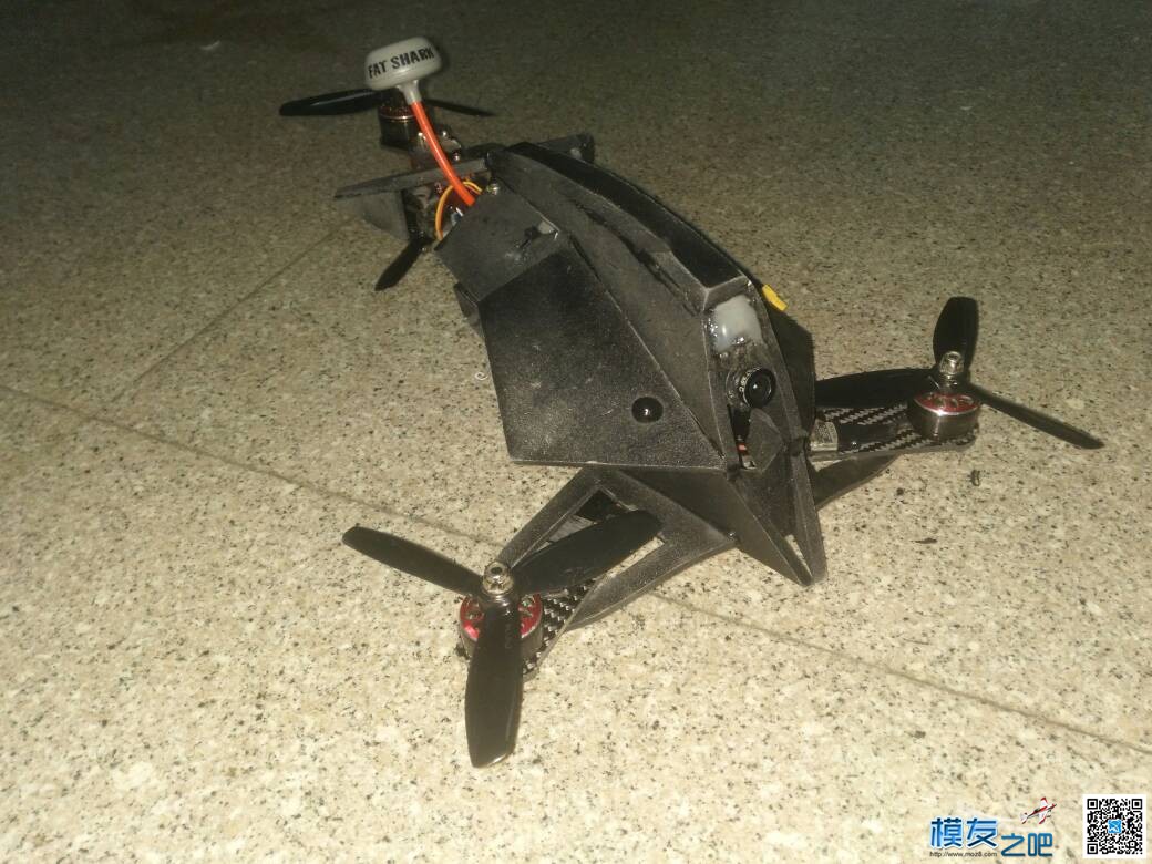 自行设计的night hawk Y4穿越机  作者:Stark 1100 