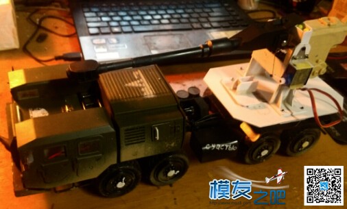 胶板DIY 1:24 8轮机动火炮平台 模型,3D打印,DIY 作者:德克斯特 6455 