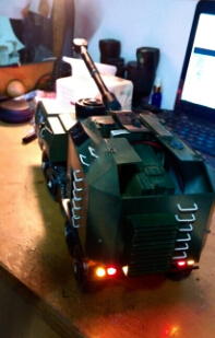 胶板DIY 1:24 8轮机动火炮平台 模型,3D打印,DIY 作者:德克斯特 6339 